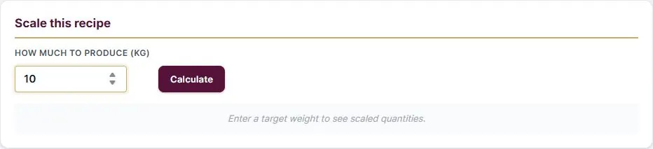The batch calculator